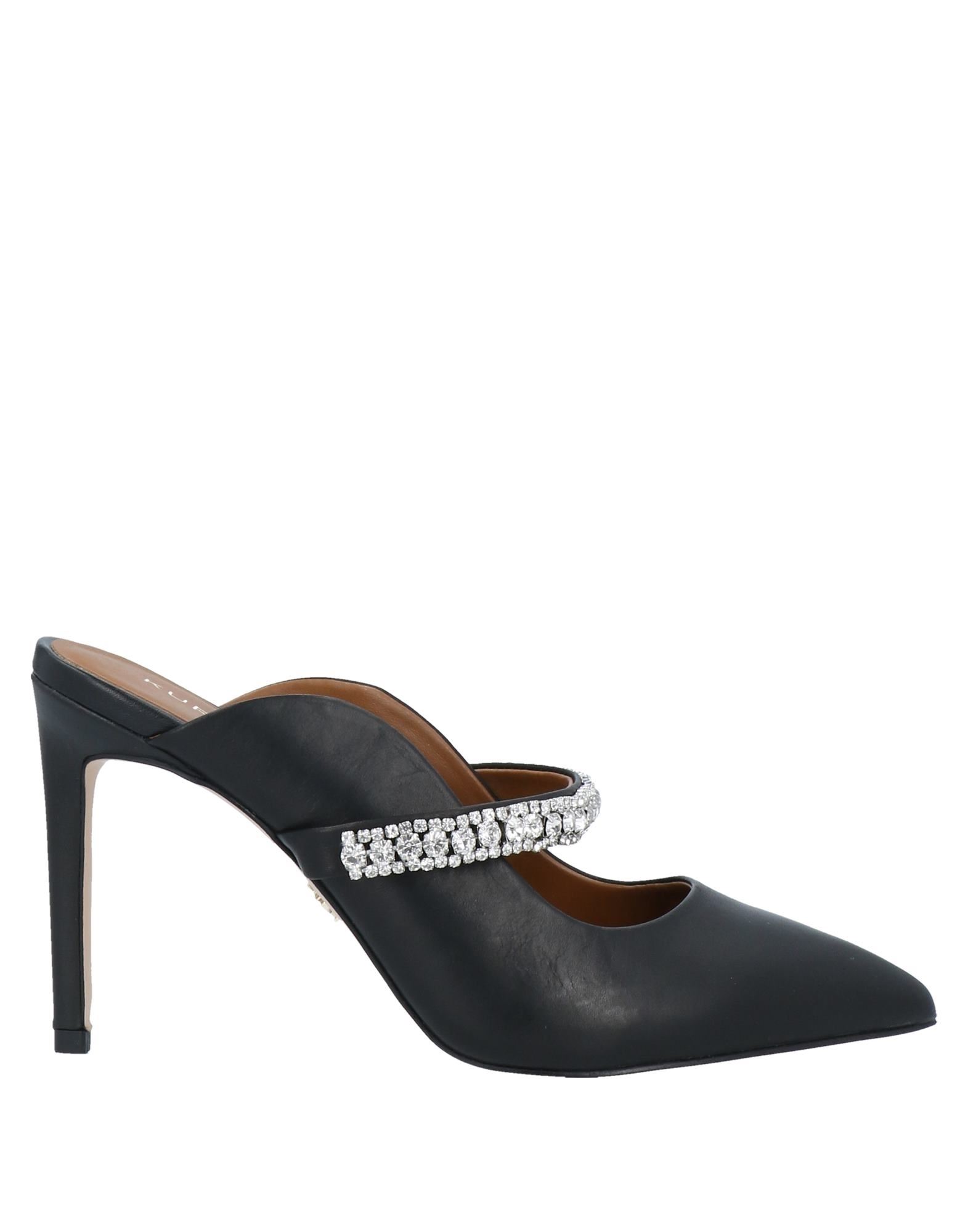 Kurt Geiger Duke Patent High Heel Mules In Black