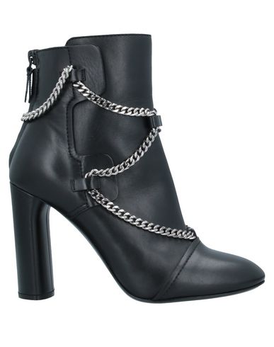 Woman Ankle boots Black Size 10 Soft Leather, Elastic fibres