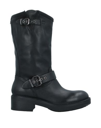 Woman Ankle boots Black Size 10 Soft Leather, Elastic fibres