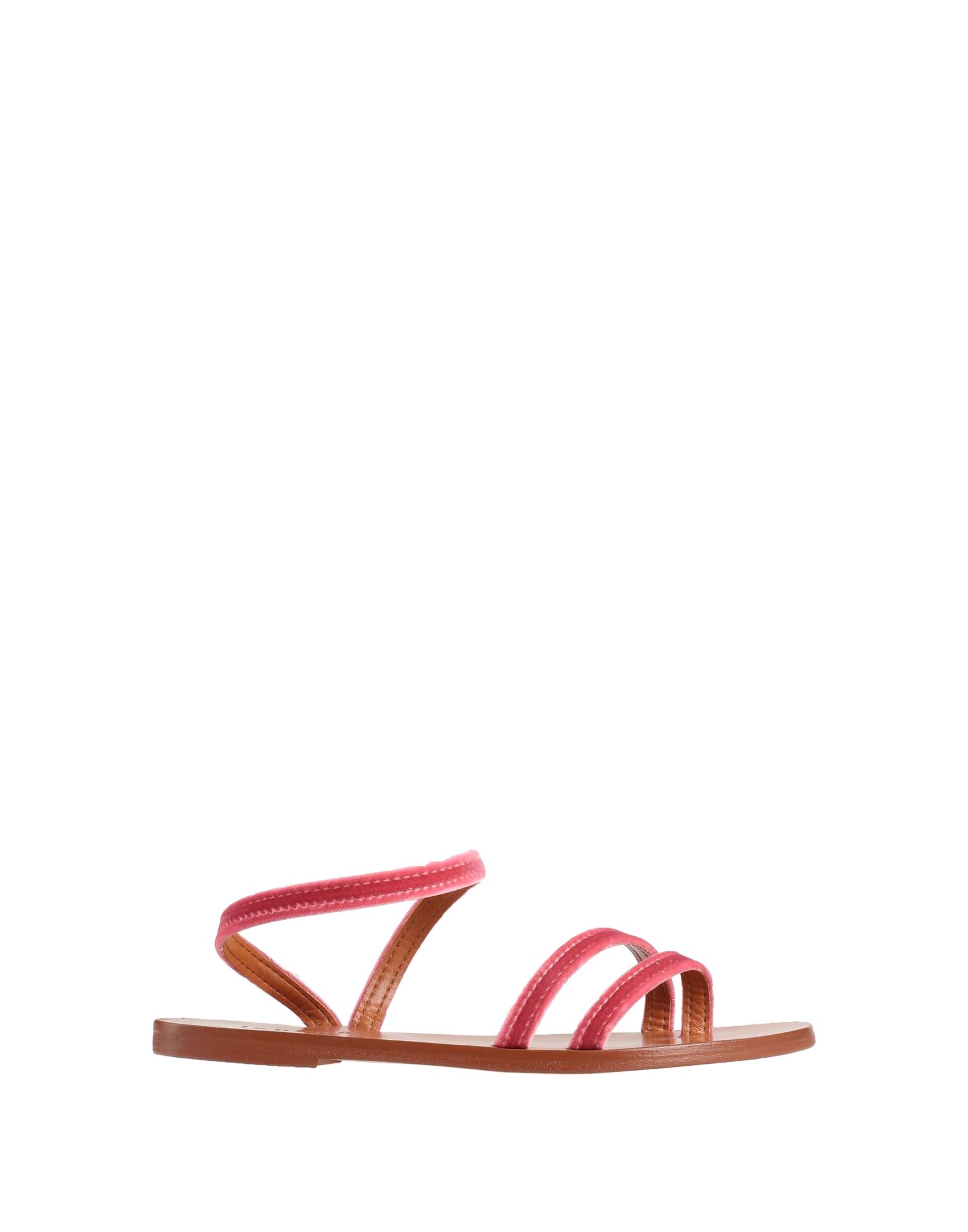 Shop Lanapo Cinque Terre Pietrasanta Velluto Woman Thong Sandal Pastel Pink Size 7 Textile Fibers