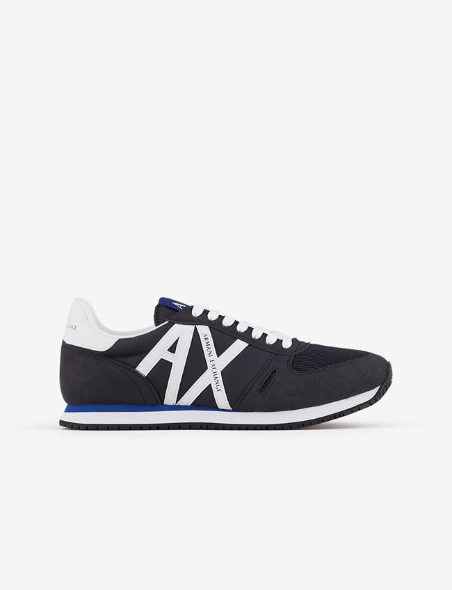 Armani Exchange Sneakers Blu Navy Poliammide