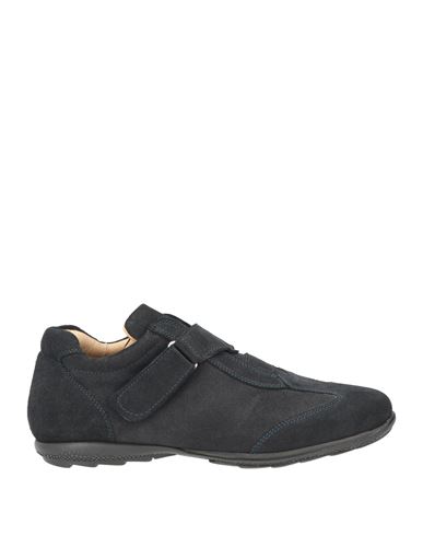 Paciotti 4us Man Sneakers Midnight Blue Size 7 Leather In Black
