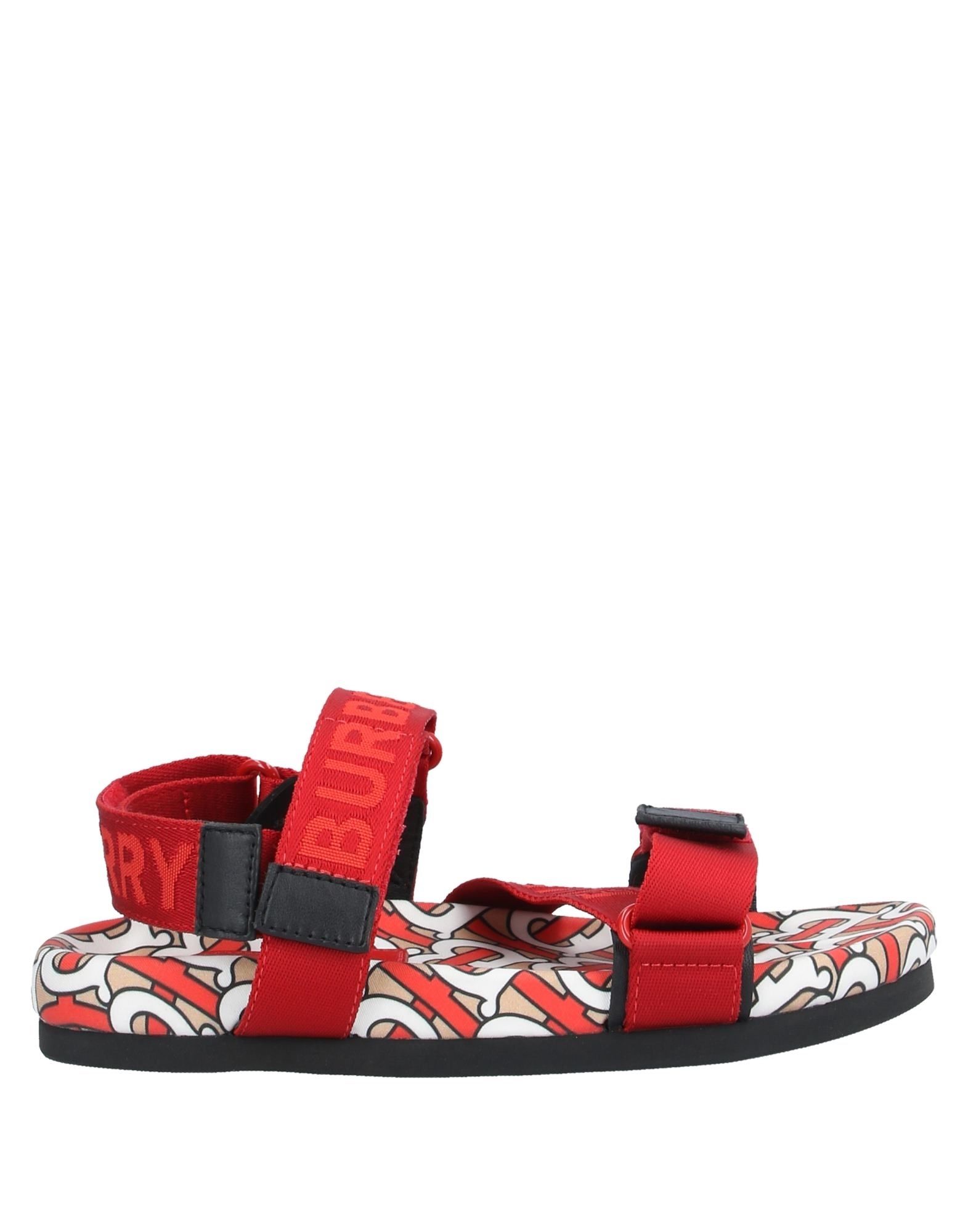 burberry sandals womens red
