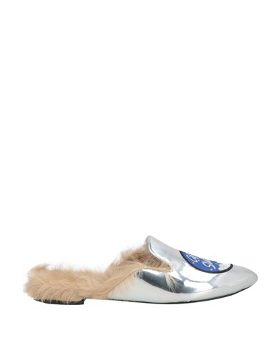 Chiara Ferragni Woman Mules & Clogs Silver Size 6 Soft Leather In Green