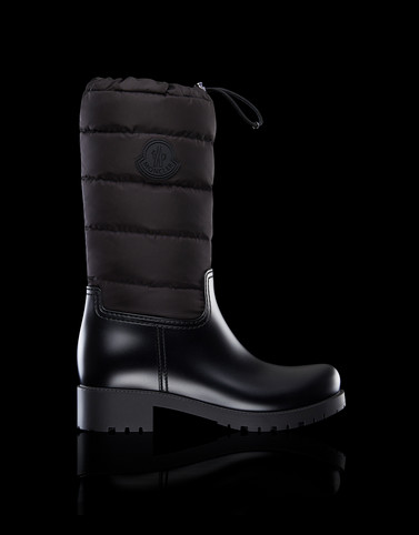 moncler patent leather combat boots