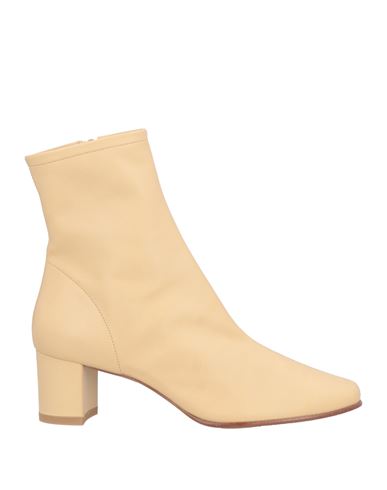 BY FAR BY FAR WOMAN ANKLE BOOTS SAND SIZE 6 SOFT LEATHER 