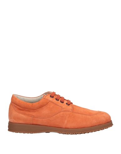 Hogan Woman Lace-up Shoes Orange Size 6.5 Soft Leather