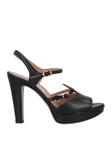 L'autre Chose L' Autre Chose Woman Sandals Black Size 8 Soft Leather In Multi