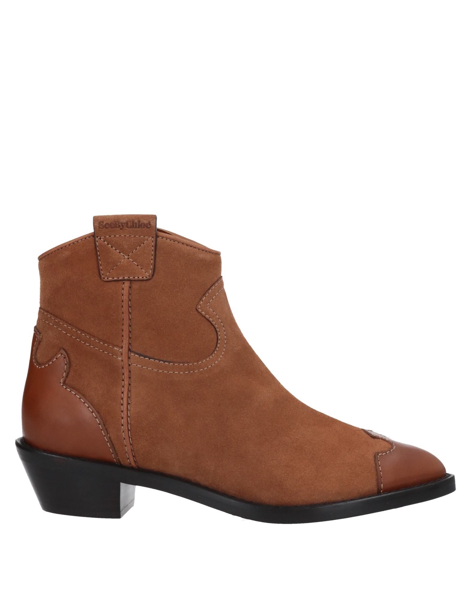 See By Chloé Ankle Boots In Tan