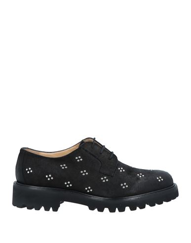 A.testoni A. Testoni Woman Lace-up Shoes Black Size 6.5 Soft Leather