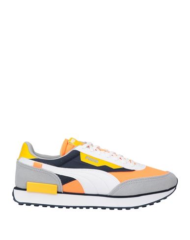 Puma Man Sneakers Orange Size 12 Textile Fibers, Soft Leather