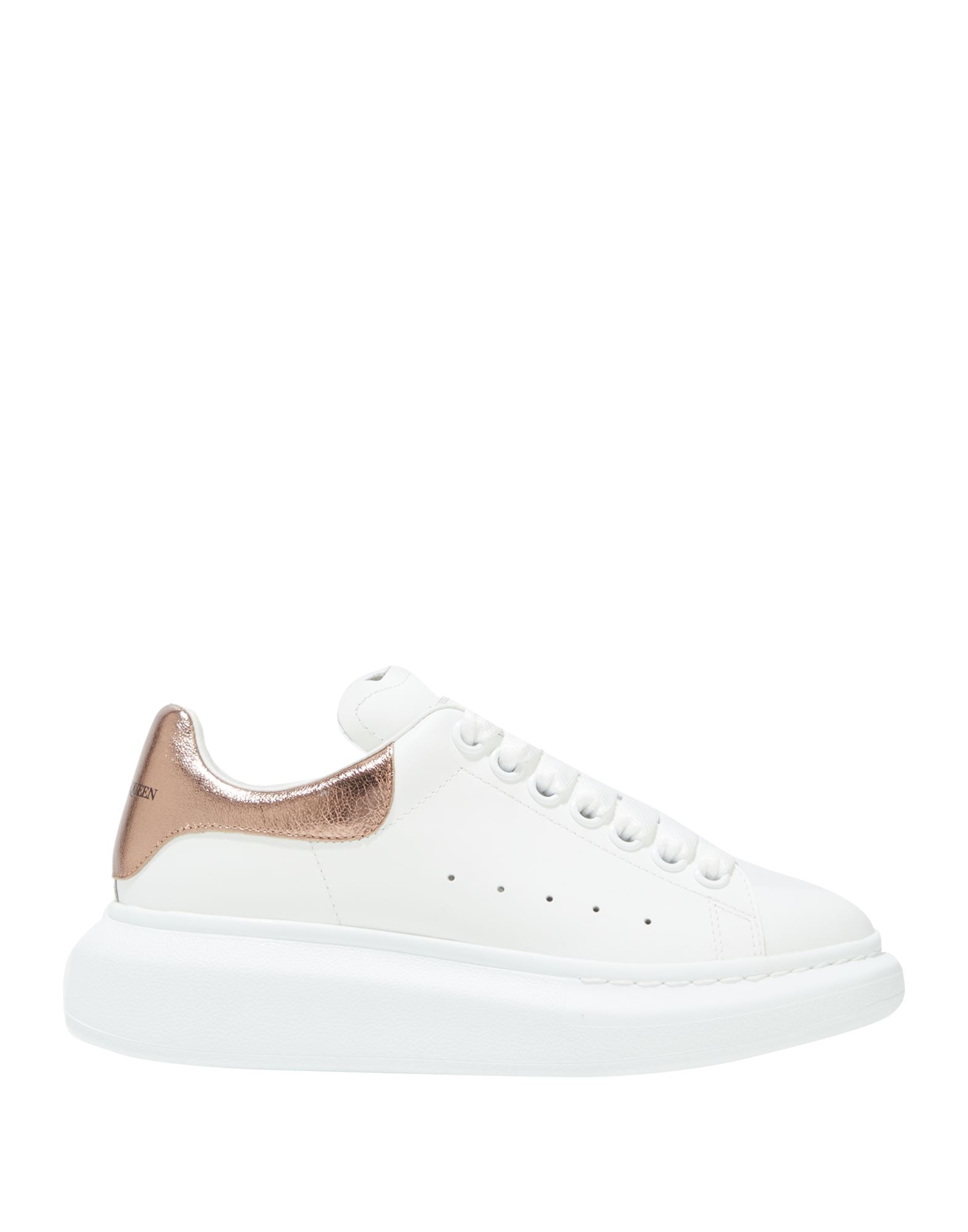 Alexander Mcqueen Metallic Oversized Low-top Sneakers In Orange