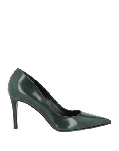 Bruglia Woman Pumps Dark Green Size 10 Soft Leather
