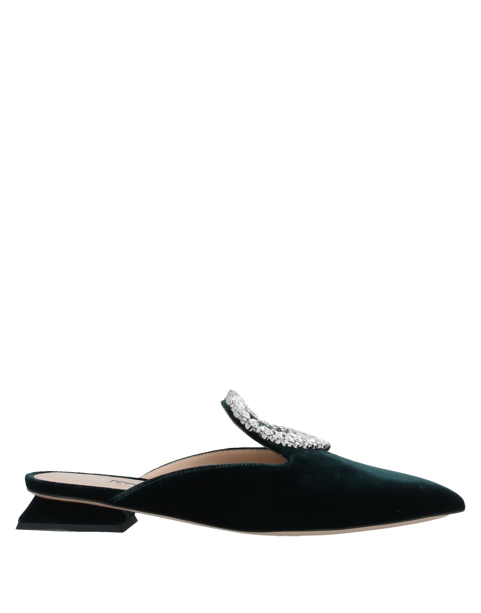 A By Anabelle Mules & Clogs In Dark Green