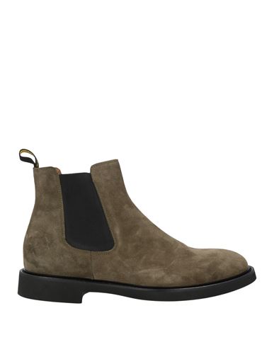 Doucal's Man Ankle Boots Military Green Size 9 Leather In Green