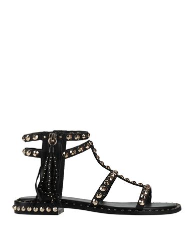 Ash Woman Sandals Black Size 6 Soft Leather