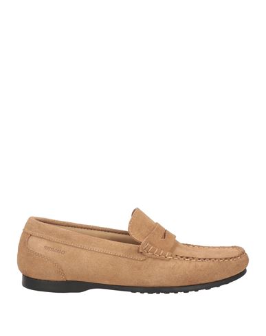 Shop Sebago Man Loafers Sand Size 9 Leather In Beige
