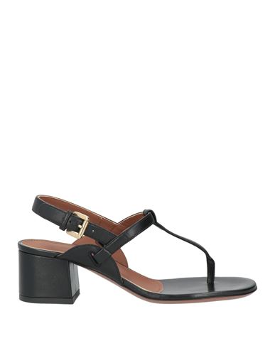 L'autre Chose L' Autre Chose Woman Thong Sandal Black Size 7.5 Soft Leather