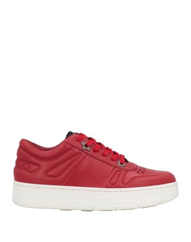 Jimmy Choo Woman Sneakers Red Size 5 Calfskin