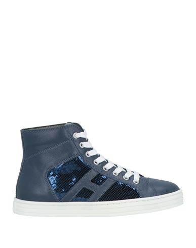 Shop Hogan Rebel Woman Sneakers Midnight Blue Size 6.5 Leather