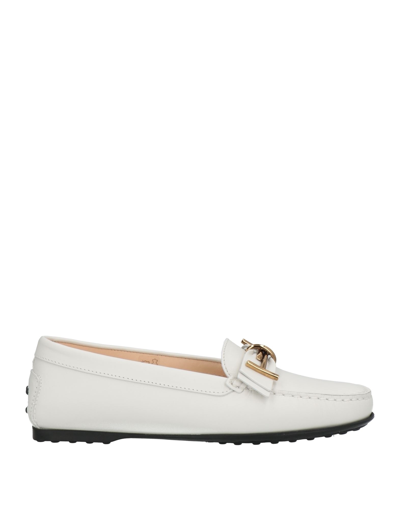 Tod's Woman Loafers White Size 6 Soft Leather