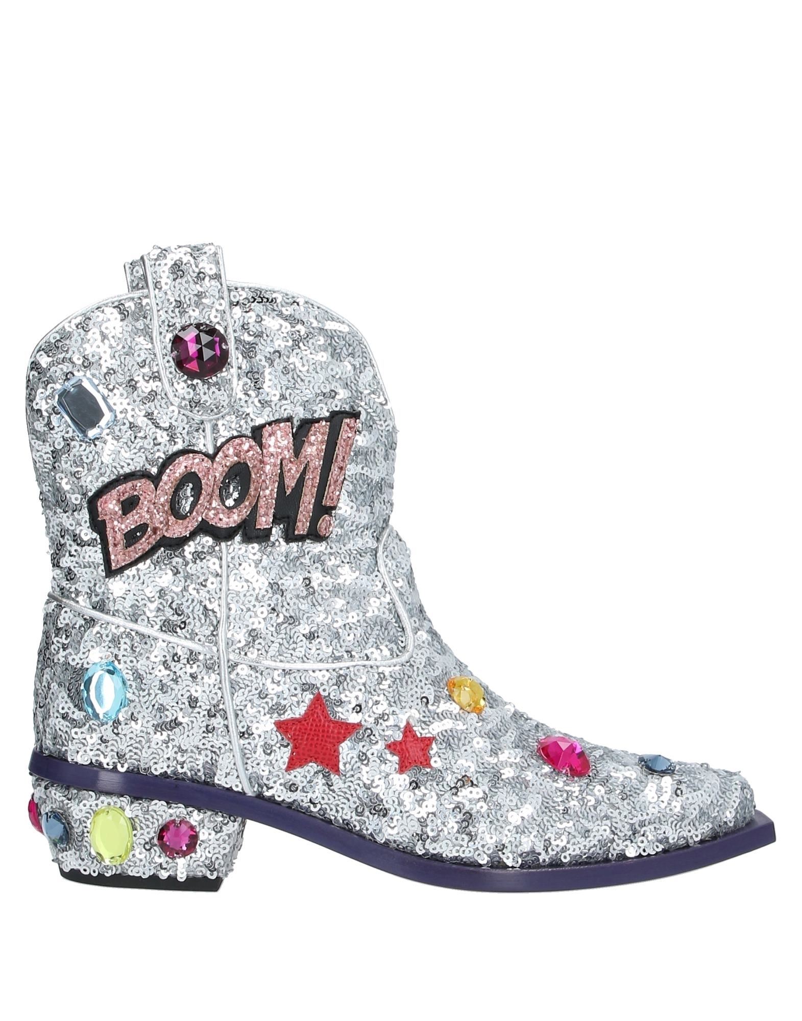 Dolce & Gabbana Kids' Ankle Boots In Silver