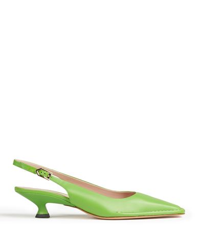 Shop Tod's Woman Pumps Light Green Size 7.5 Soft Leather