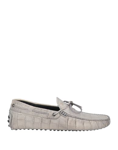 Tod's City Gommino Suede Loafers In Grey