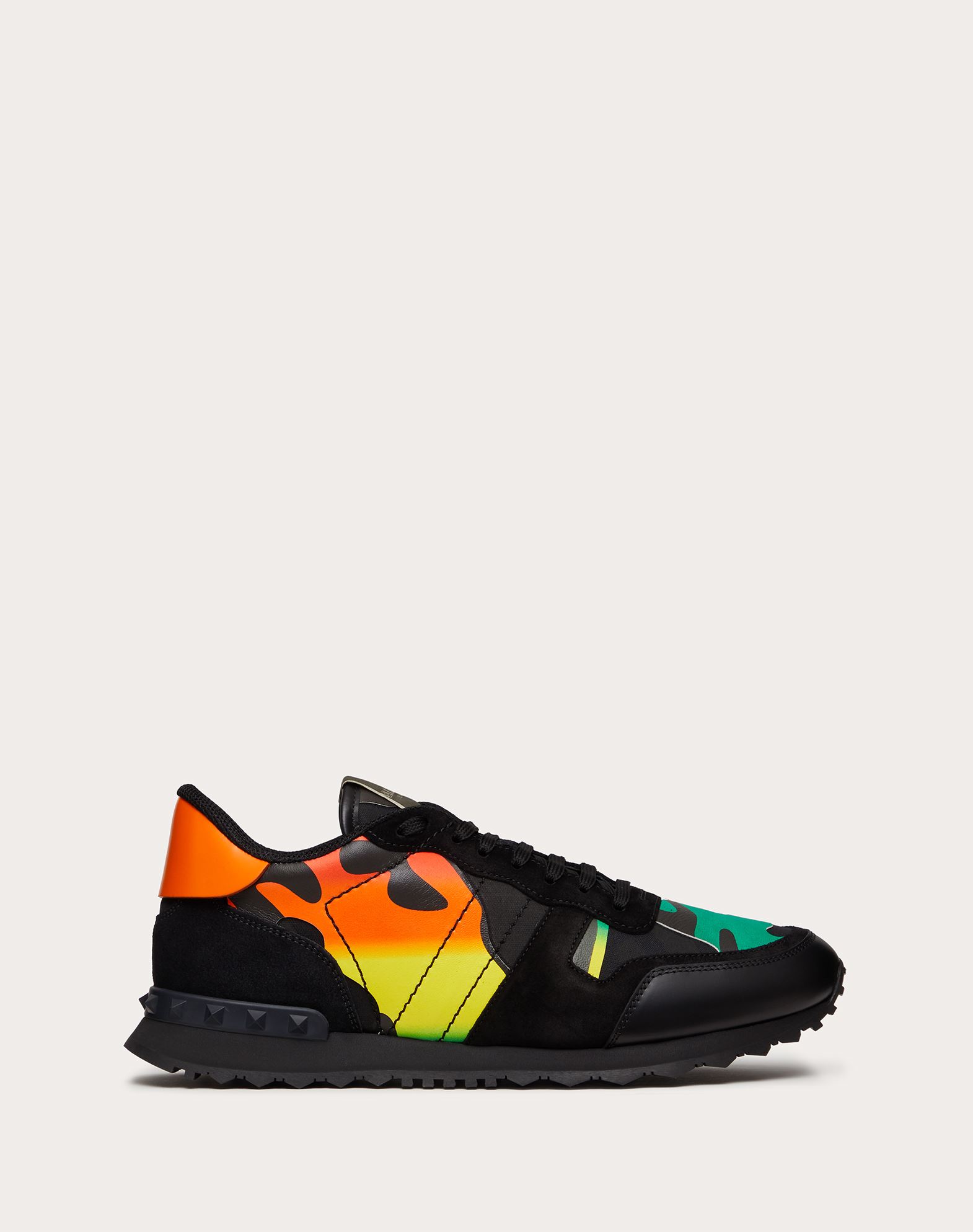 Multicolor Camouflage Rockrunner Sneaker For Man Valentino Online Boutique