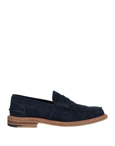 Premiata Man Loafers Navy Blue Size 9 Soft Leather