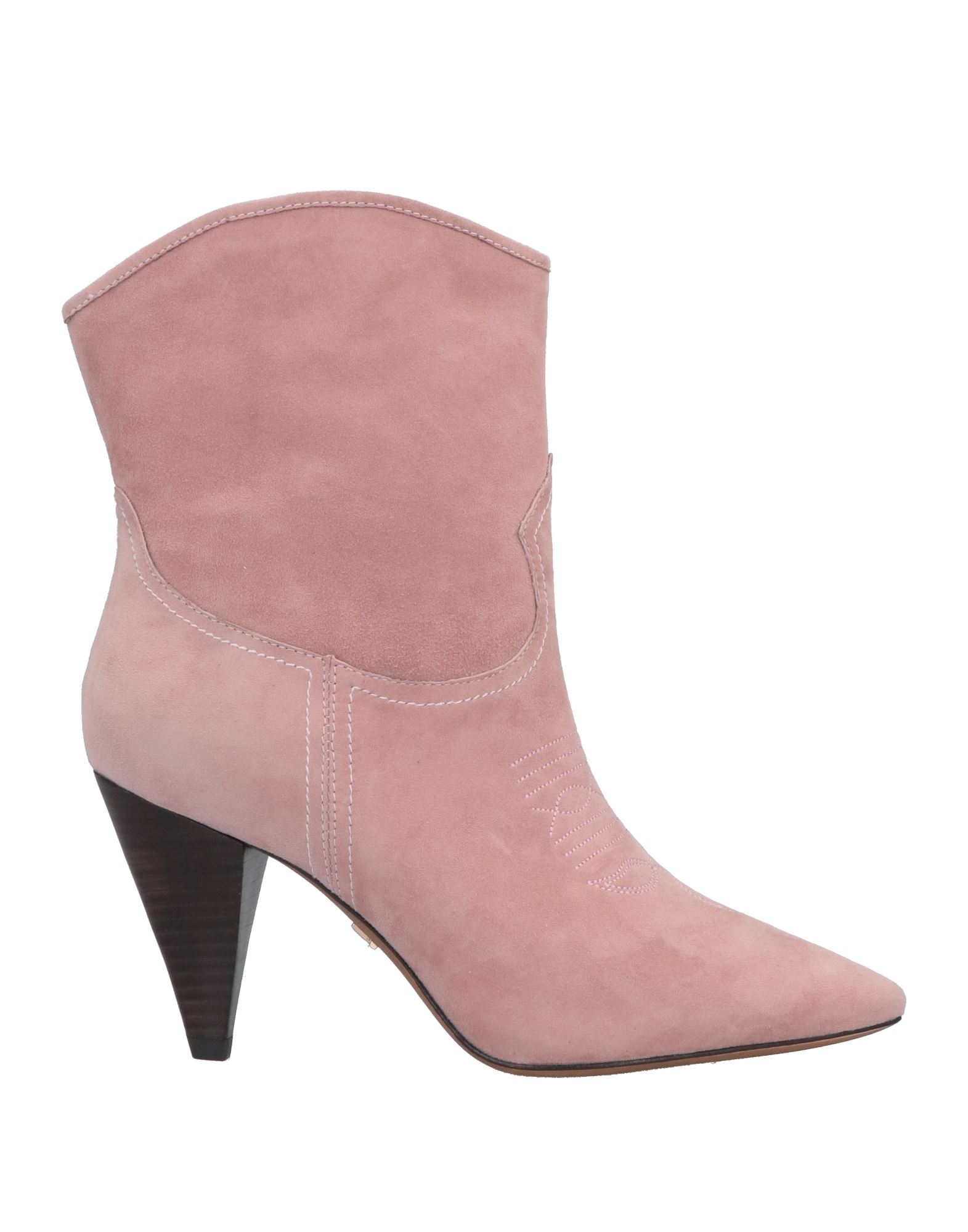 Lola Cruz Ankle Boots In Pink