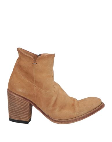 Pantanetti Woman Ankle Boots Camel Size 7.5 Soft Leather In Beige