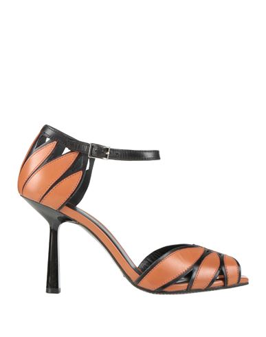 Elvio Zanon Woman Sandals Tan Size 10 Soft Leather