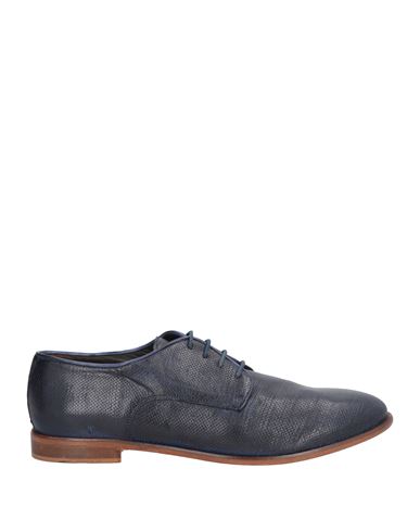 Jp/david Man Lace-up Shoes Midnight Blue Size 9 Soft Leather In Navy