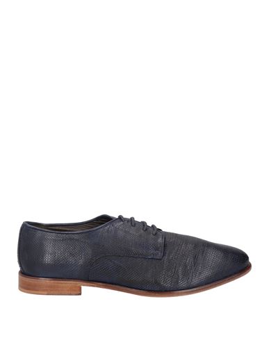 Jp/david Man Lace-up Shoes Midnight Blue Size 9 Soft Leather In Blue