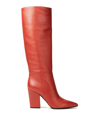 Sergio Rossi Woman Knee Boots Brick Red Size 5 Soft Leather