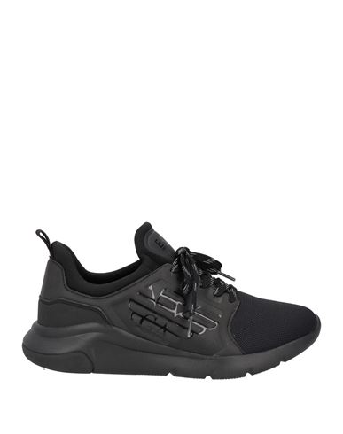 Ea7 Man Sneakers Black Size 8.5 Textile Fibers, Other Fibres