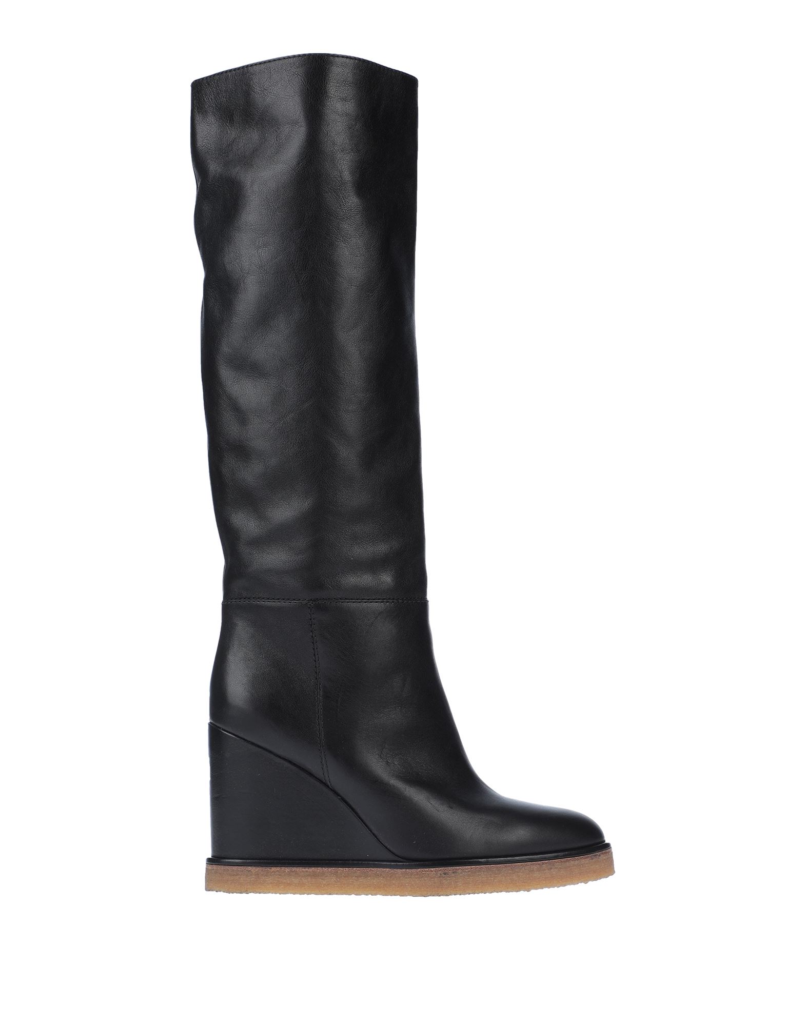 Celine Knee Boots In Black | ModeSens