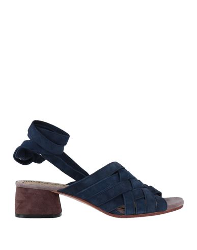 Maliparmi Malìparmi Woman Sandals Midnight Blue Size 10 Soft Leather