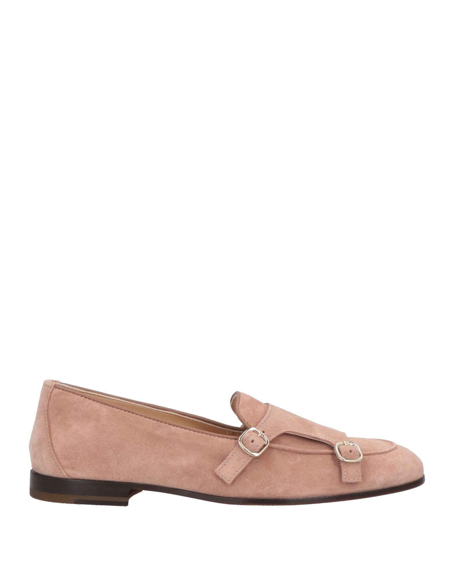 Doucal's Woven Leather Double-buckle Loafers In Pink