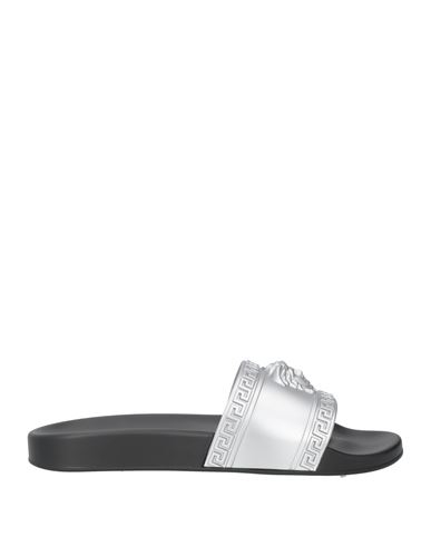 Versace Man Sandals Silver Size 12 Rubber