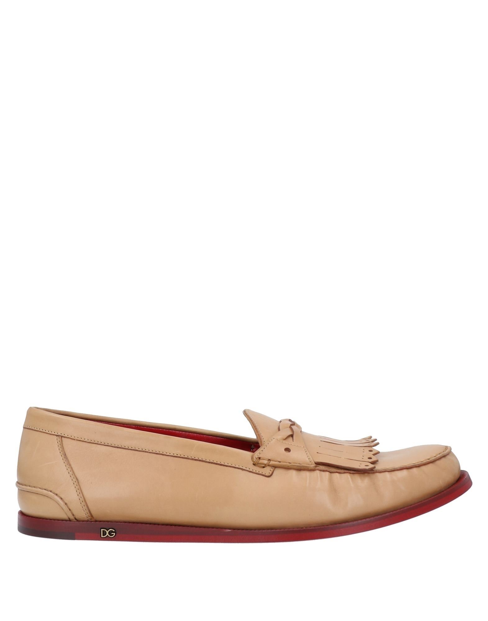 Dolce & Gabbana Loafers In Camel