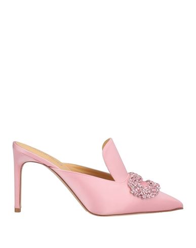 Giannico Woman Mules & Clogs Light Pink Size 9 Textile Fibers