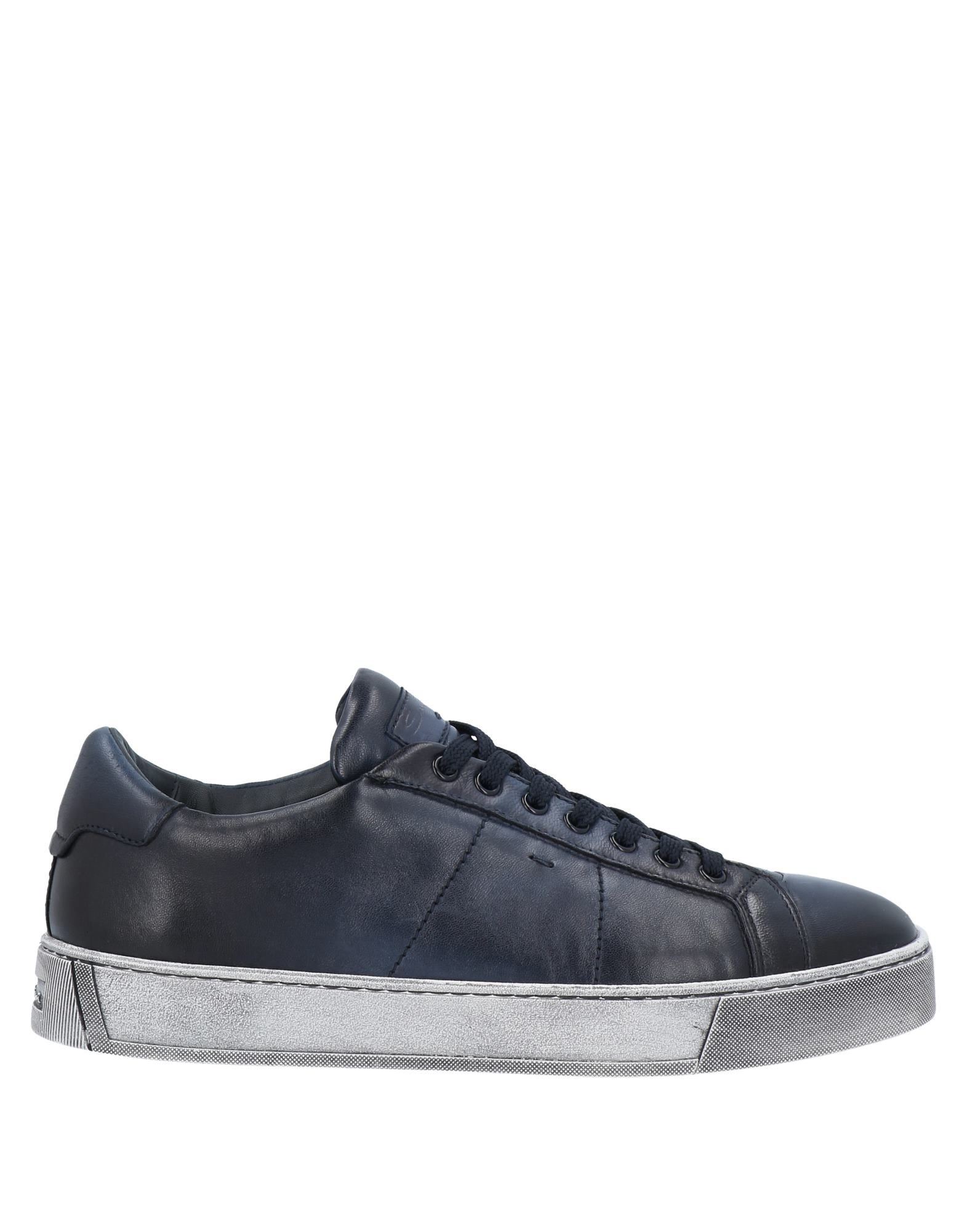Santoni Sneakers In Dark Blue