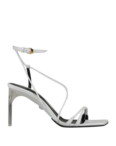 Versace Woman Sandals White Size 7 Soft Leather