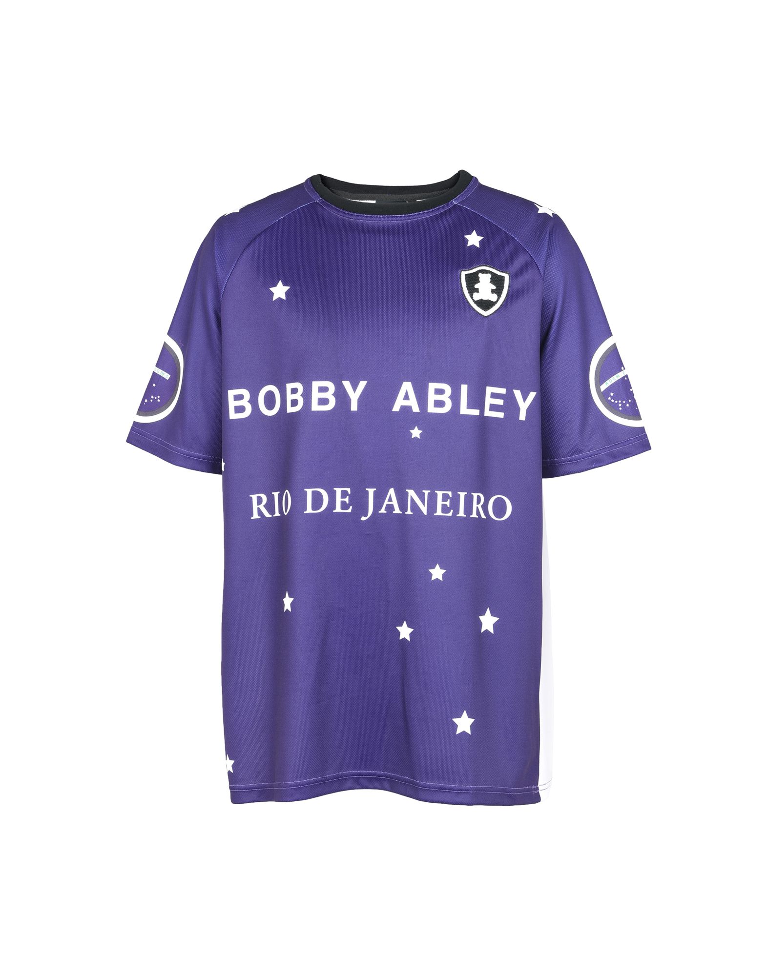 《送料無料》BOBBY ABLEY メンズ T シャツ パープル S ポリエステル 100%