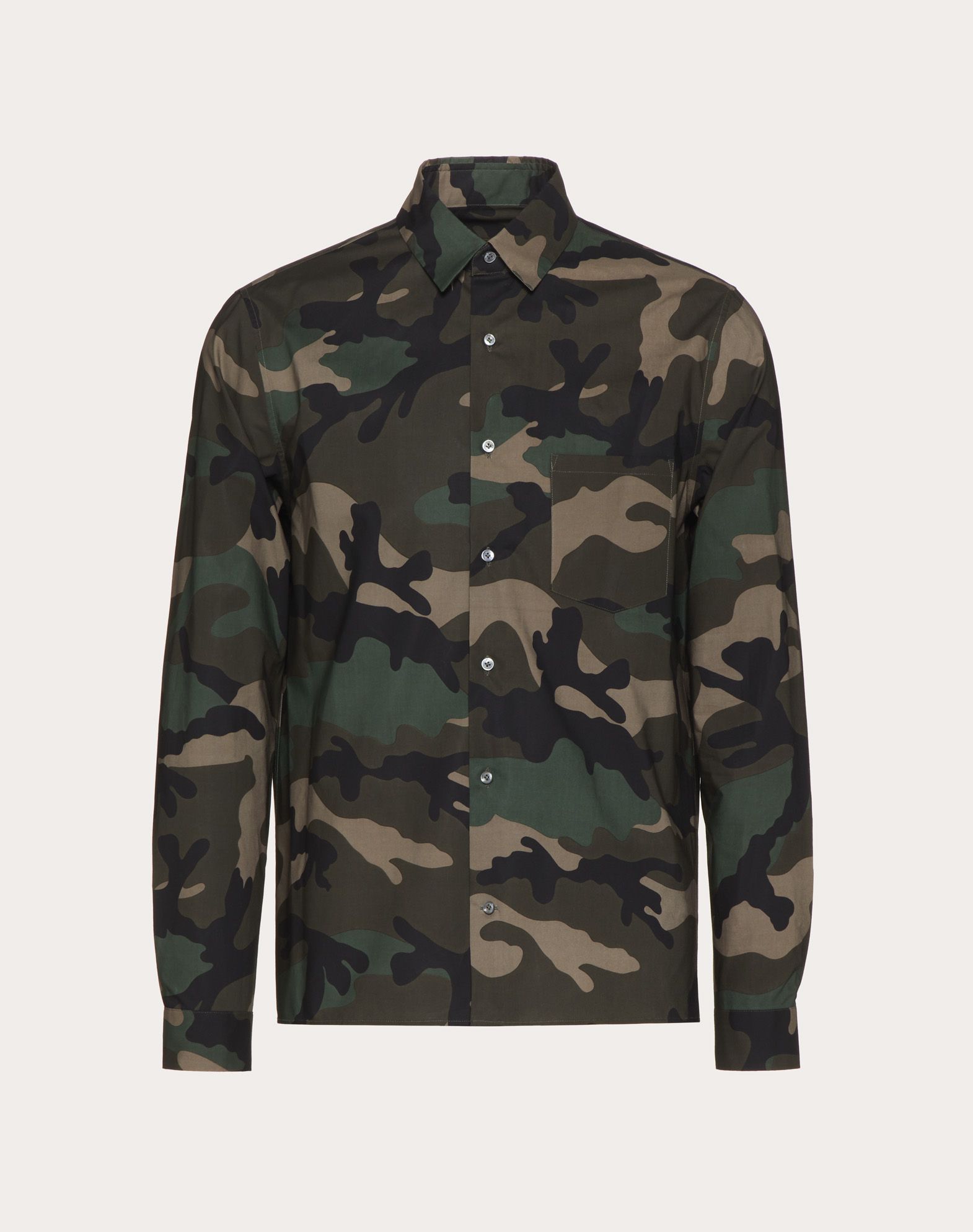 camouflage print shirt