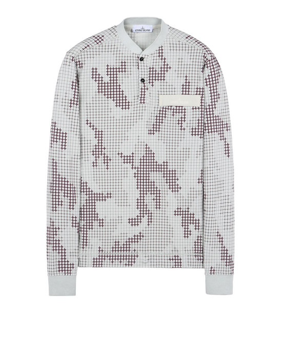 12022418sp - Polo - T-Shirts STONE ISLAND Long sleeve t-shirt 228E1 SI CHECK GRID CAMO STONE ISLAND - 0