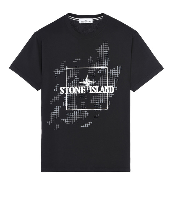 stone island tshirt black