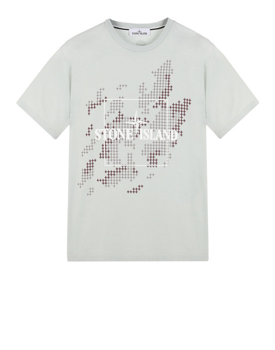 12023459xb - Polo - T-Shirts STONE ISLAND Short sleeve t-shirt 2NS84 INSTITUTIONAL CAMO STONE ISLAND - 0